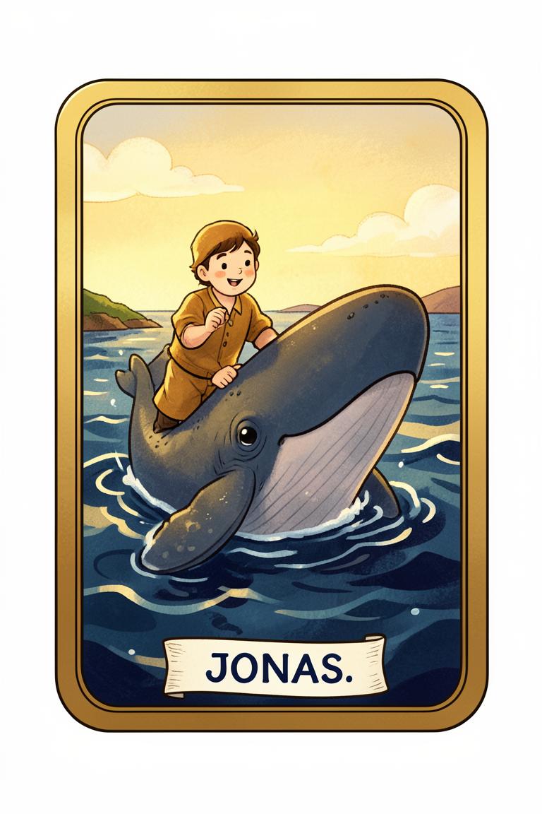 Carta ilustrada: Jonas e o grande peixe